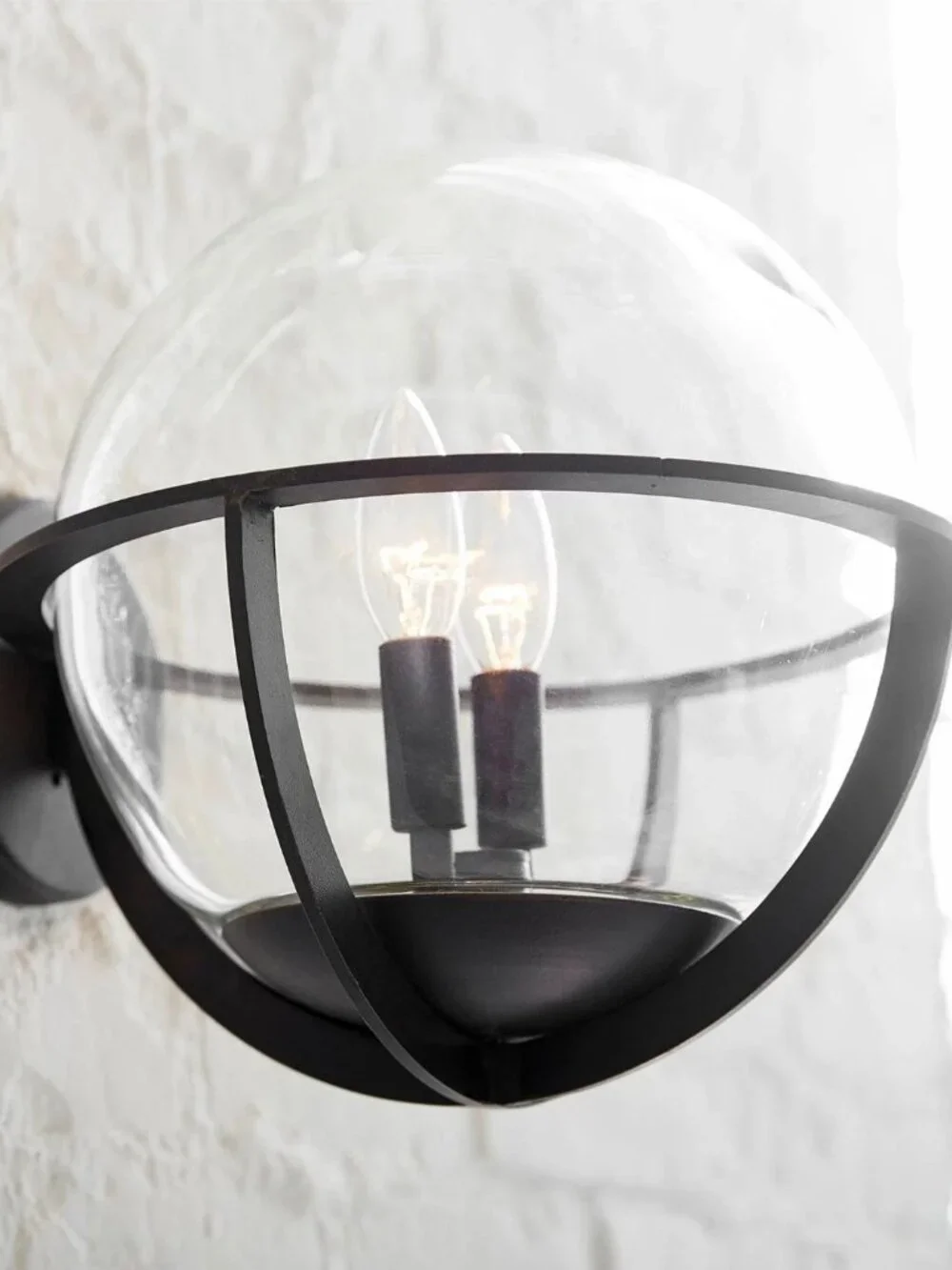 Pottery Barn Rollins Outdoor Recycled Glass Sconce